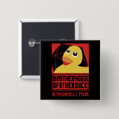 Comrade Duck Agit Prop Vierkante Button 5,1 Cm (Voorkant /achterkant)