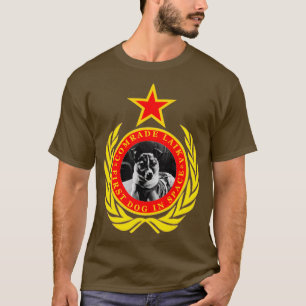 Comrade Laika eerste hond in de ruimte T-shirt