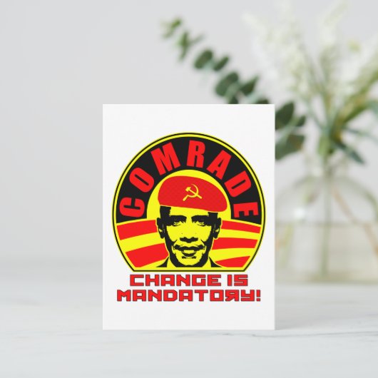 Comrade Obama Briefkaart (Staand voorkant)