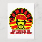 Comrade Obama Briefkaart (Voorkant)