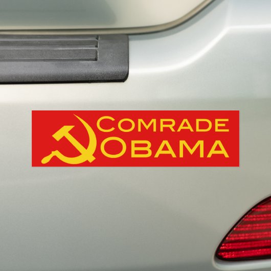 Comrade Obama Bumpersticker (Op auto)