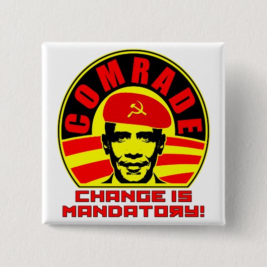 Comrade Obama Button (Voorkant)