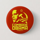 Comrade Obama Ronde Button 5,7 Cm (Voorkant)