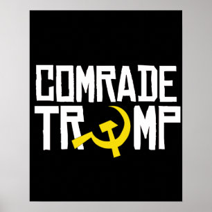 Comrade Trump — Anti-Trump-ontwerp — Poster
