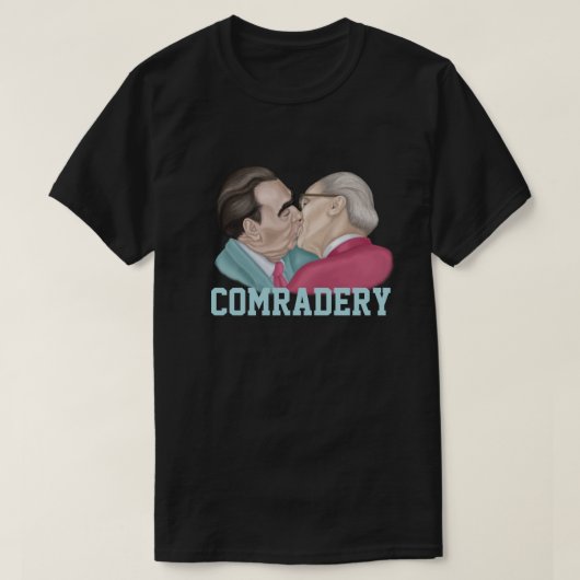 Comradery - Brezhnev die Honecker kust T-shirt (Design voorkant)