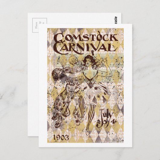Comstock Carnaval Briefkaart (Voorkant / Achterkant)