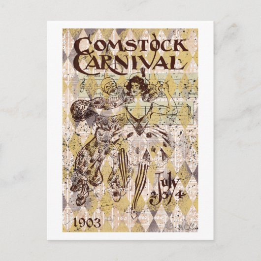 Comstock Carnaval Briefkaart (Voorkant)