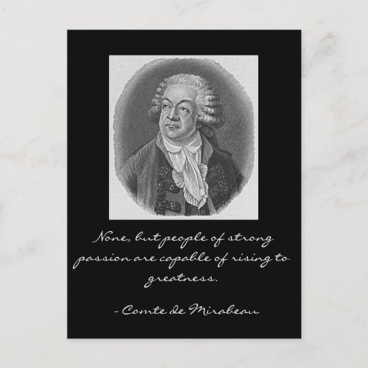 Comte DE Mirabeau Briefkaart (Voorkant)