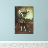 Comte de Vaudreuil, 1758 Canvas Afdruk (Insitu (Houten vloer))