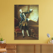 Comte de Vaudreuil, 1758 Canvas Afdruk (Insitu (Woonkamer))