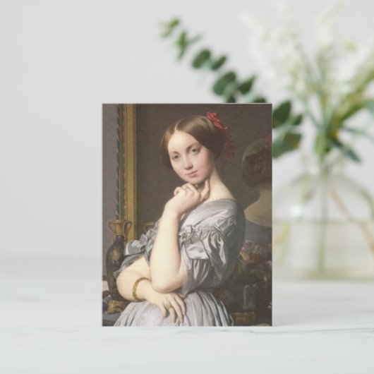 Comtesse d'Haussonville (detail), Ingres Briefkaart (Staand voorkant)