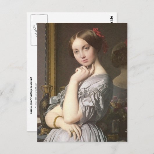Comtesse d'Haussonville (detail), Ingres Briefkaart (Voorkant / Achterkant)