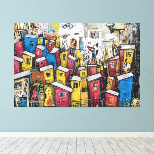 Comunidades Urbanas Canvas Afdruk (Insitu (Houten vloer))