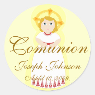 "Comunion" sticker-Customize Ronde Sticker