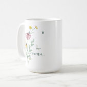 Comunque (con fiori; Italiano) Koffiemok (Voorkant links)