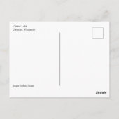 Comus Lake, Delavan, Wisconsin Briefkaart (Achterkant)