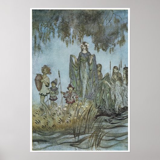 Comus: "Sabrina stijgt, bijgewoond door water-nymf Poster (Voorkant)