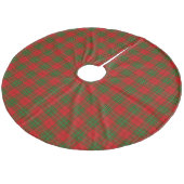 Comyn tartan rode groene vlecht fleece kerstboom rok (Gekanteld)