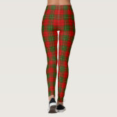 Comyn tartan rode groene vlecht leggings (Achterkant)