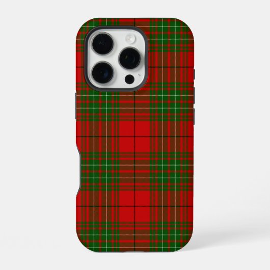Comyn tartan rood groen geruit iPhone hoesje (Achterkant)