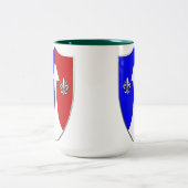 COMZEUR - TASCOM Patch 1962-1974 Tweekleurige Koffiemok (Center)