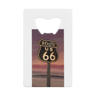CON02CRFC Route 66.tif Creditkaart Flessenopener