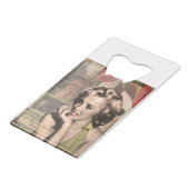 CON13CRBWRD-V4 The Thinker Red Lips.tif Creditkaart Flessenopener (Voorkant Gekanteld)