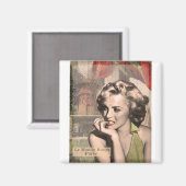 CON13CRBWRD-V4 The Thinker Red Lips.tif Magneet (Voorkant / Achterkant)