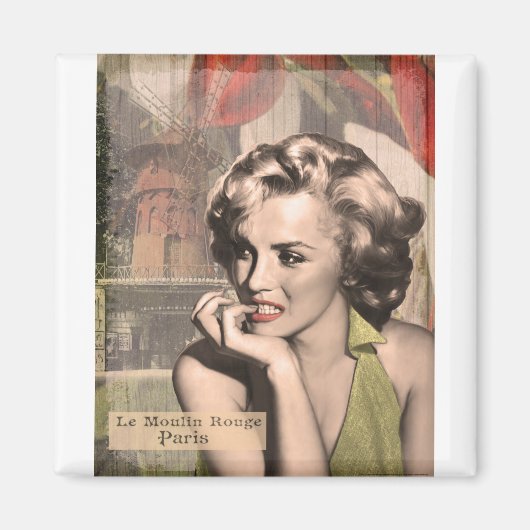 CON13CRBWRD-V4 The Thinker Red Lips.tif Magneet (Voorkant)