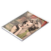 CON13CRBWRD-V4 The Thinker Red Lips.tif Notitieboek (Linkerzijde)