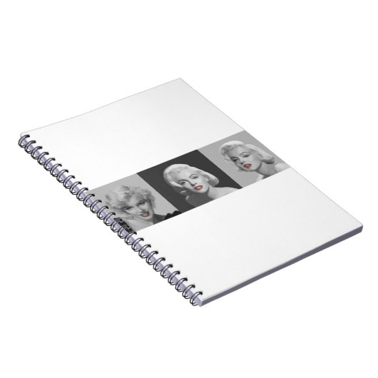 CON18BWRD Marilyn Trio Red Lips Blue Eyes.tif Notitieboek (Rechterzijde)