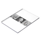 CON18BWRD Marilyn Trio Red Lips Blue Eyes.tif Notitieboek (Linkerzijde)