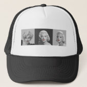 CON18BWRD Marilyn Trio Red Lips Blue Eyes.tif Trucker Pet (Voorkant)