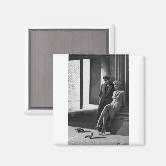 CON19BWD1 Vogels van een Feather.tif Magneet (Voorkant / Achterkant)