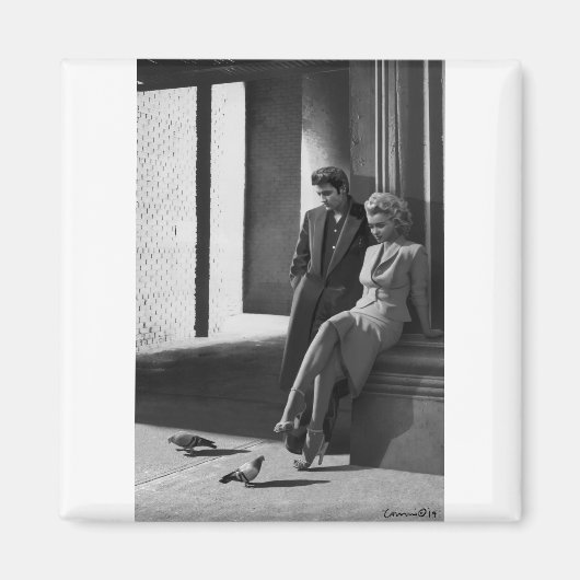 CON19BWD1 Vogels van een Feather.tif Magneet (Voorkant)