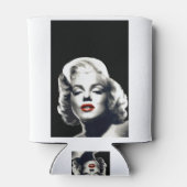 CON24BW-V4 Red Lips Marilyn in BLACK.tif Blikjeskoeler (Achterkant)