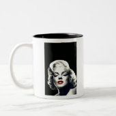CON24BW-V4 Red Lips Marilyn in BLACK.tif Tweekleurige Koffiemok (Links)