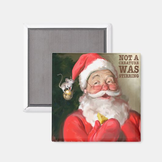 CON31 Santa 1 Stirring.tif Magneet (Voorkant / Achterkant)
