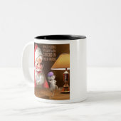 CON32 Santa 2 Sugar Plums.tif Tweekleurige Koffiemok (Voorkant links)