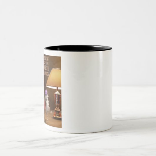 CON32 Santa 2 Sugar Plums.tif Tweekleurige Koffiemok (Center)