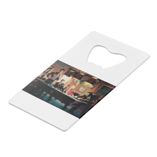 CON/ 2007 CREDITKAART FLESSENOPENER (Voorkant Gekanteld)