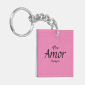 Con Amor, Siempre Acryl Sleutelhanger (Voorkant Links)