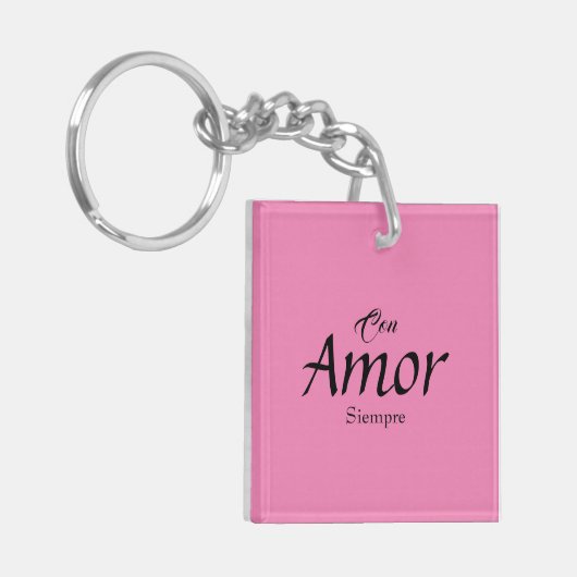 Con Amor, Siempre Acryl Sleutelhanger (Voorkant Links)