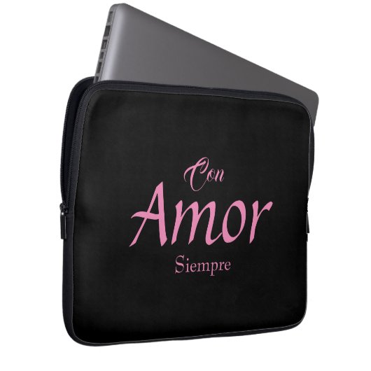 Con Amor, Siempre Electronics Bag Laptop Sleeve (Voorkant Rechts)