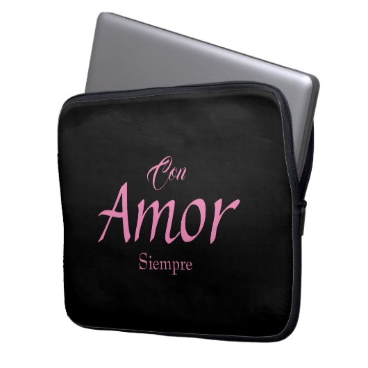 Con Amor, Siempre Electronics Bag Laptop Sleeve (Voorkant Links)