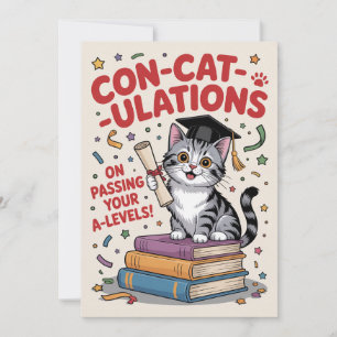 “Con-cat-ulaties” Succes bij je eindexamen Kaart