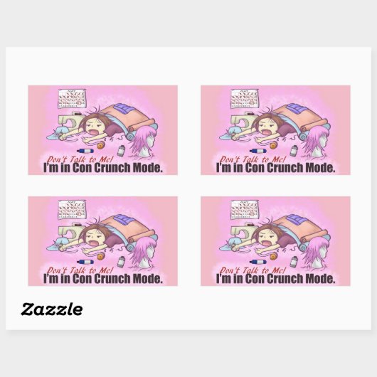 Con Crunch Rechthoekige Sticker (Vel)