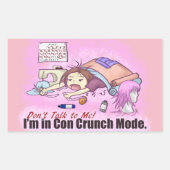 Con Crunch Rechthoekige Sticker (Voorkant)