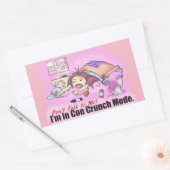 Con Crunch Rechthoekige Sticker (Envelop)