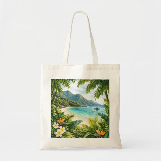 Con Dao Tropisch Strandparadijs Tote Bag (Voorkant)